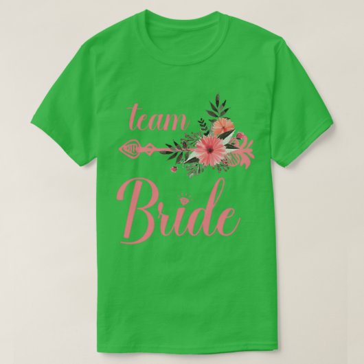 Team Bride Marriage Bridesmaid Bachelor Separation T-shirt (Design voorkant)