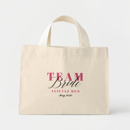 TEAM BRIDE MINI TOTE BAG (Voorkant)