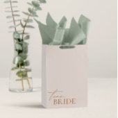 Team Bride minimalist Elegant Bachelorette Medium Cadeauzakje
