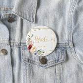 Team Bride. Modern Geometrik Ronde Button 7,6 Cm (In situ)