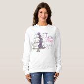 Team Bride Personalized Weddenkake Sweatshirt (Voorkant volledig)