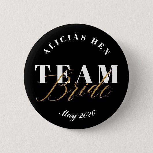 TEAM BRIDE RONDE BUTTON 5,7 CM (Voorkant)