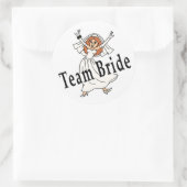 Team Bride Ronde Sticker (Tas)
