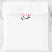 Team Bride Roze Manuscript Hart Sticker (Tas)