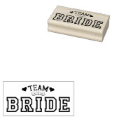 Team Bride Rubberstempel (Gestempeld)
