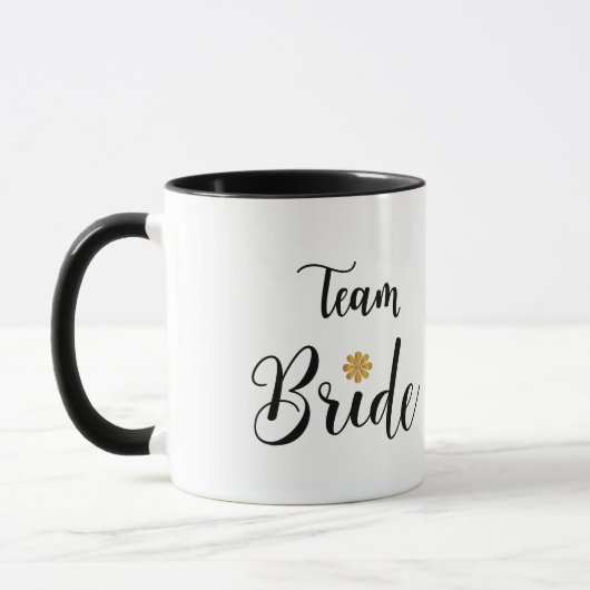 Team Bride Stylish Coffee Mug (Gauche)