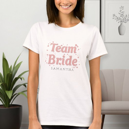 Team Bride T-Shirt for Bridesmaids 