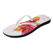 Team Bride | Teenslippers van Floral Hawaiian (Schuin)