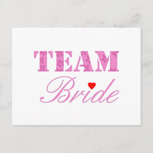 Team Bride Theme Briefkaart