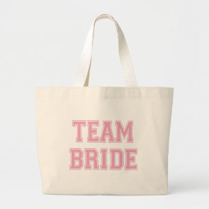 Team Bride totebag Grote Tote Bag