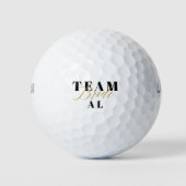 TEAM BRIDE Tweekleurig Golfballen (Voorkant)