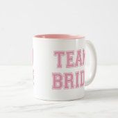 Team Bride Tweekleurige Koffiemok (Voorkant rechts)