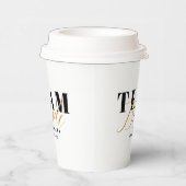 TEAM BRIDE Two-Tone Papieren Bekers (Rechts)