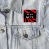 Team Bride Vierkante Button 5,1 Cm (In situ)