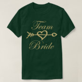 Team Bride Wedding Gift T-shirt (Design voorkant)