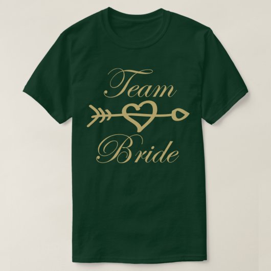Team Bride Wedding Gift T-shirt (Design voorkant)