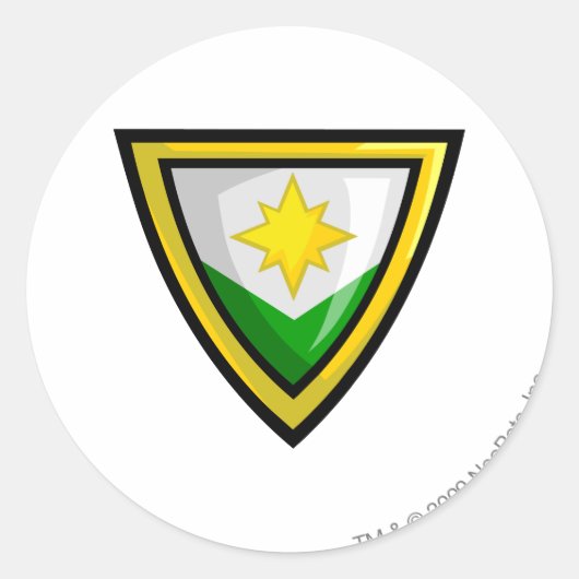 Team Brightvale Logo Ronde Sticker (Voorkant)