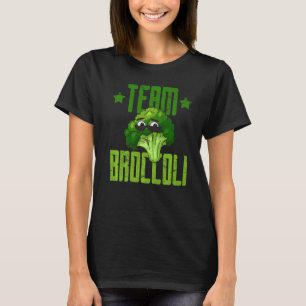 Team Broccoli Cool Broc met Shades Go Vegan T-shirt