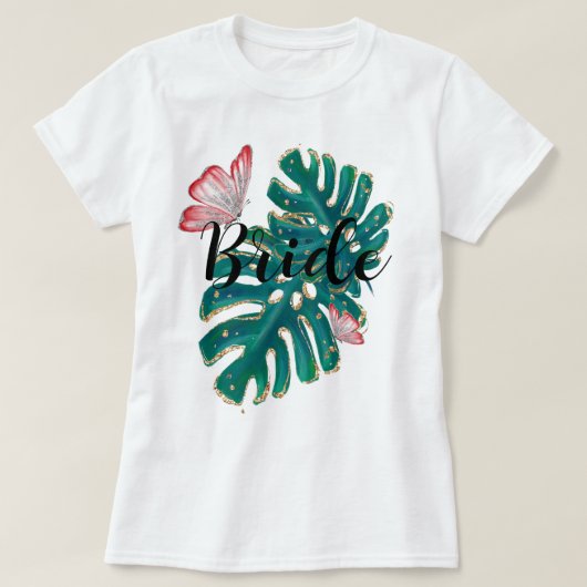 Team Bruid Bachelorette Feestje T-shirt (Design voorkant)