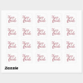 Team Bruid - Bachelorette Party Bruiloft Vierkante Sticker (Vel)