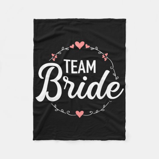 Team Bruid Bachelorette Party  Fleece Deken (Voorkant)