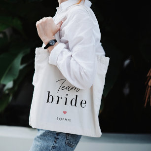 Team Bruid Bewerkbare Kleur Bruiloft Tassen Tas