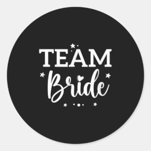 Team Bruid Bloem Bachelorette Bruiloft Bruid Ronde Sticker