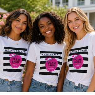 Team Bruid Bruidsmeisje Glam Tri-Blend Shirt