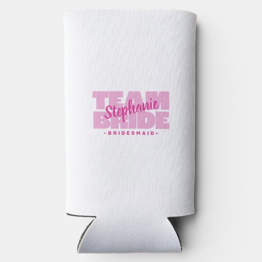 Team bruid bruidsmeisje naam bruiloft partij schat (Achterkant)