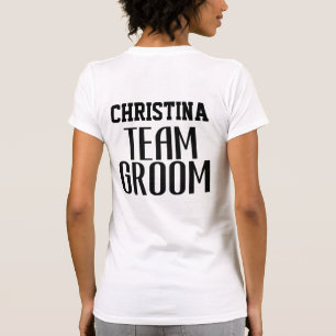 Team Bruid Citaat Moeder van de Bruidegom Initiaal T-shirt
