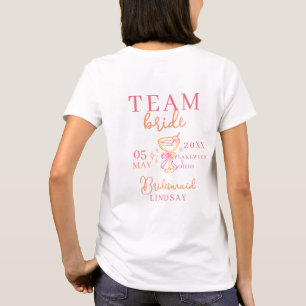 TEAM BRUID! Cocktails Afscheid Van De Vrijheid Fee T-shirt