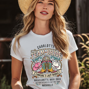 Team Bruid! Cowgirl's Last Rodeo Western T-shirt