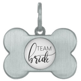 Team bruid Elegante minimalistische hond bot huisd Huisdieren Naamplaatje