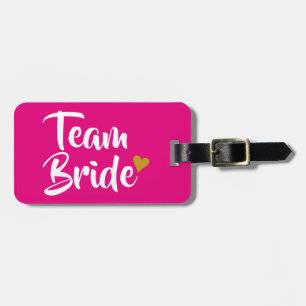 Team Bruid Gouden Hart Bagagelabel