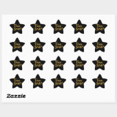 Team Bruid Gouden Hart Ster Sticker (Vel)