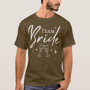 Team Bruid Grappige Bachelorette Set voor Bruiloft T-shirt
