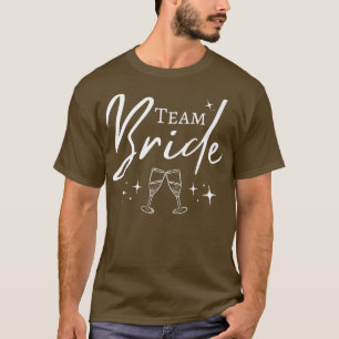 Team Bruid Grappige Bachelorette Set voor Bruiloft T-shirt