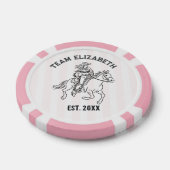 Team Bruid Nashville Cowgirl Foto Bachelorette Poker Chips (Enkel)