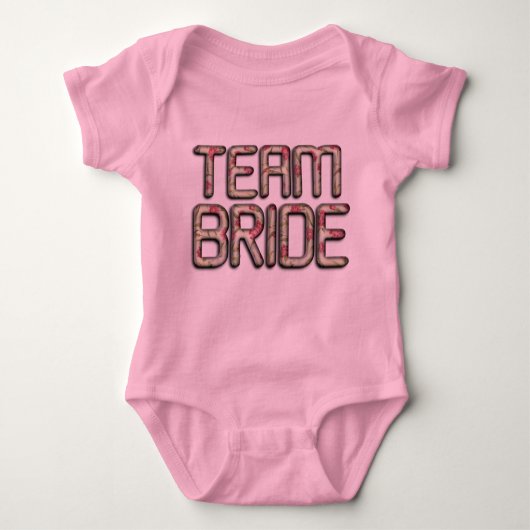 Team Bruid Stijlvolle Baby Jersey Bodysuit (Voorkant)
