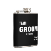 Team Bruid Typografie Vinyl Flask  Heupfles (Rechts)