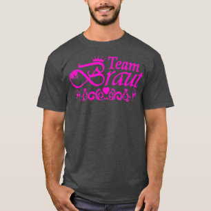 team bruid vrijgezellenfeest hete roze t-shirt