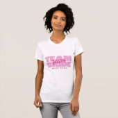 Team Bruid Wordt Trouwjurk Roze Bruidsnaam Bruilof T-shirt (Voorkant volledig)