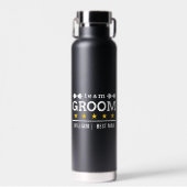 Team Bruidegom Aangepaste Bruidsjonker Waterfles (Voorkant)