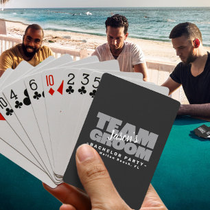 Team Bruidegom Afscheid Bachelorfeest Poker Trouwf Pokerkaarten