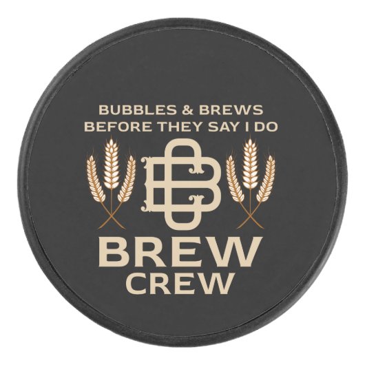 Team Bruidegom Afscheidscadeau Weekend Grappige Ca Hockey Puck (Voorkant)