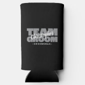 Team Bruidegom Bruidsjonker Naam Trouwfeest Zwart (Achterkant)