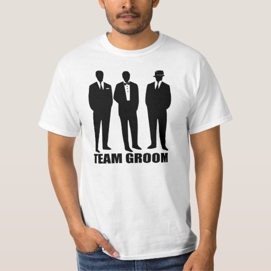 Team bruidegom, bruiloft bemanning, bruidegom bema t-shirt (Voorkant)