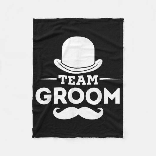 Team Bruidegom Crew Feest Team Bruidegom Bachelor Fleece Deken (Voorkant)