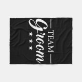 Team Bruidegom Jongens Avond Team Bruidegom  Fleece Deken (Voorkant (Horizontaal))