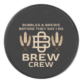 Team Bruidegom Jongensfeest Weekend Grappig Cadeau Hockey Puck